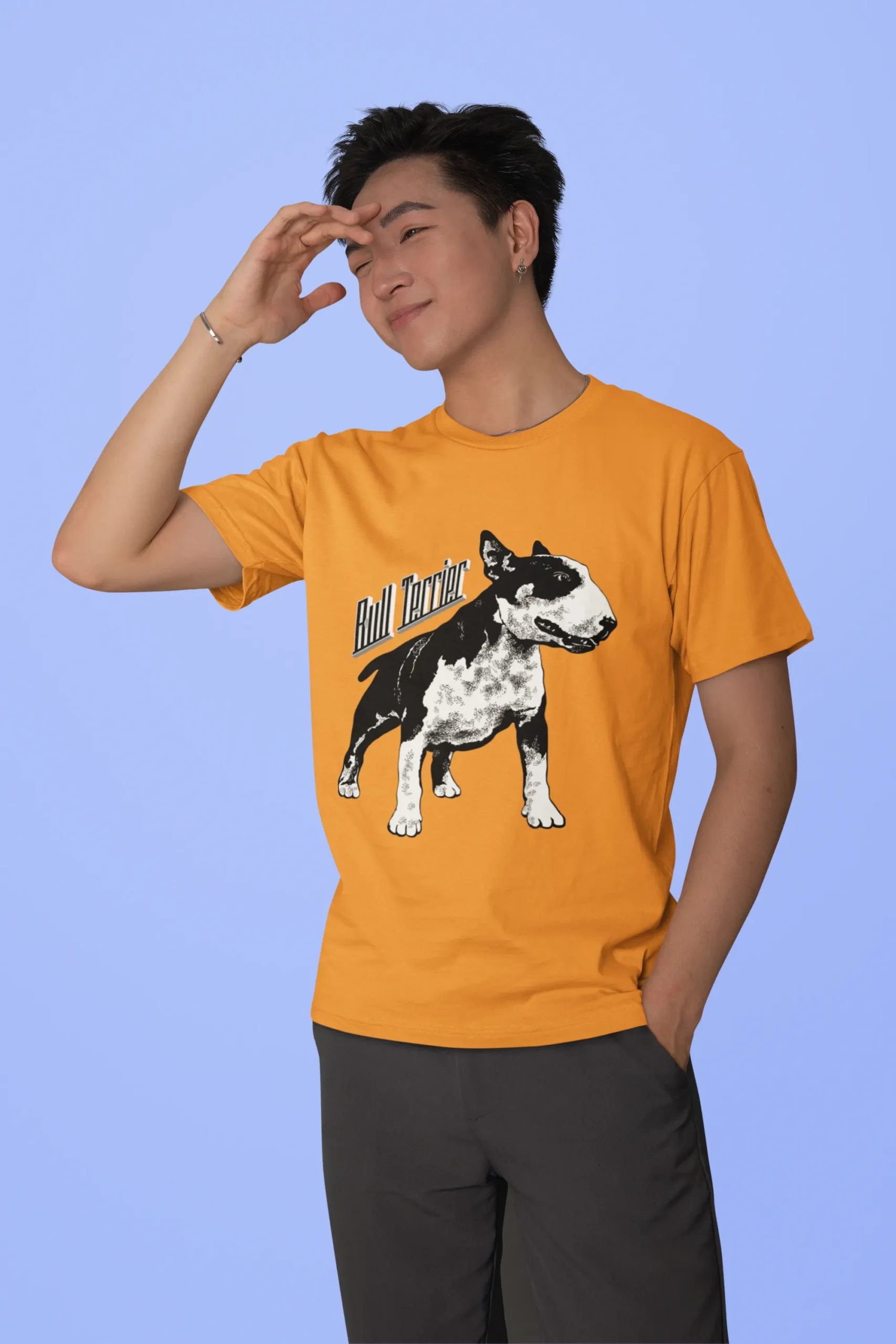 Camiseta de Bull Terrier Estilo Vintage