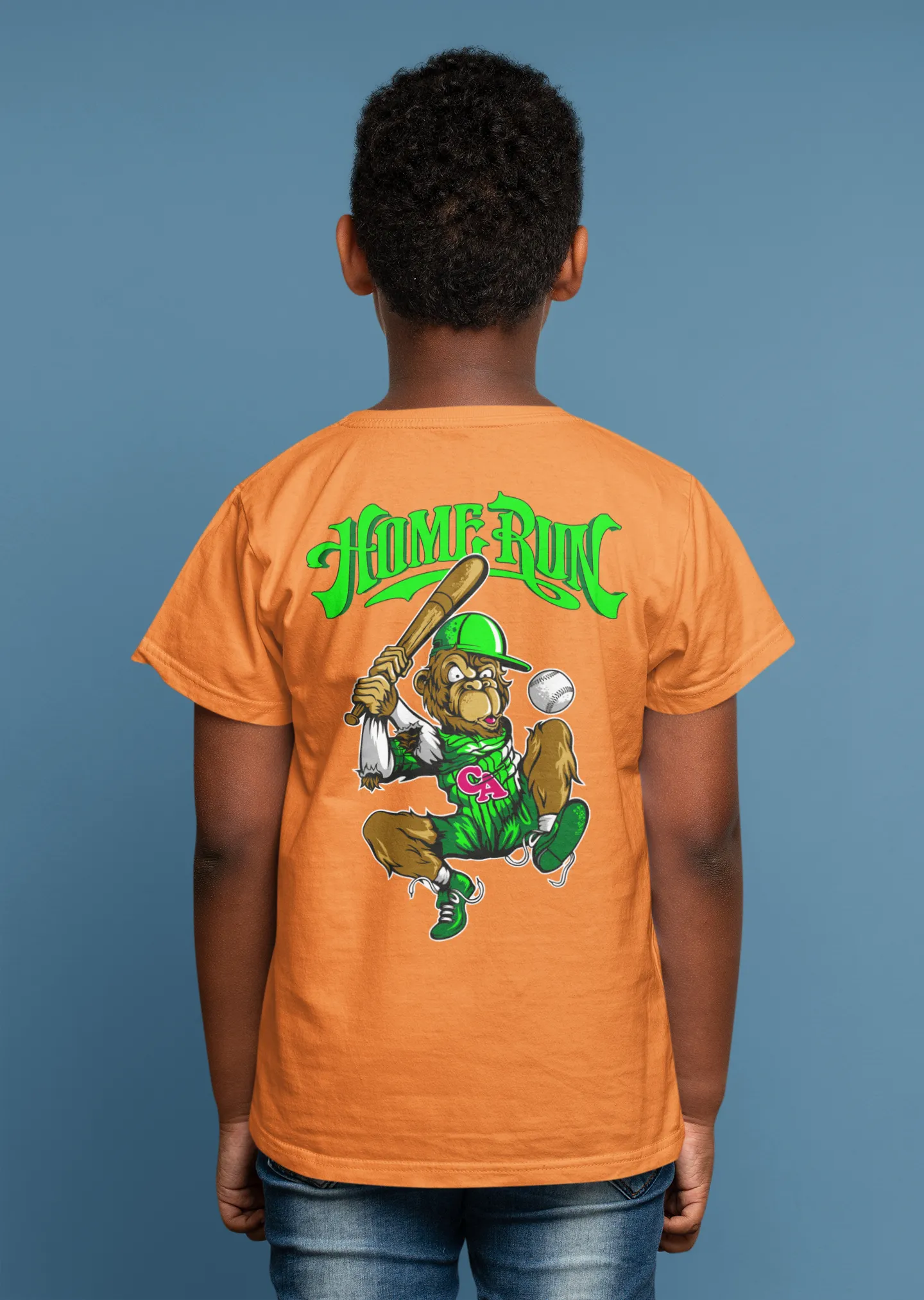 Camiseta con Gorila Bateador "Home Run"