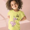 11146 Camiseta Infantil Super Girl con Flamenco