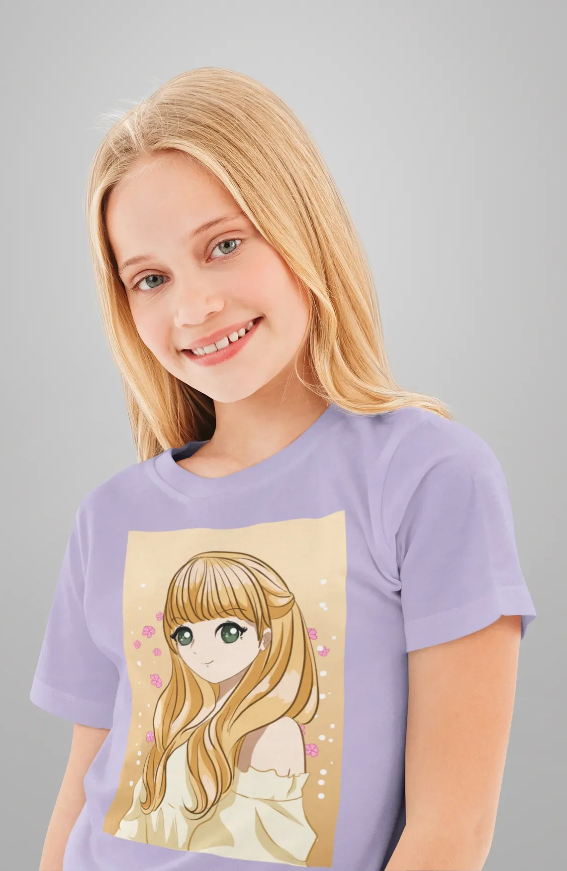 Camiseta Estilo Anime y Chica Ilustrada