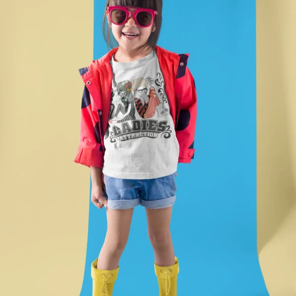 Camiseta Gráfica "Ladies Attraction" Único