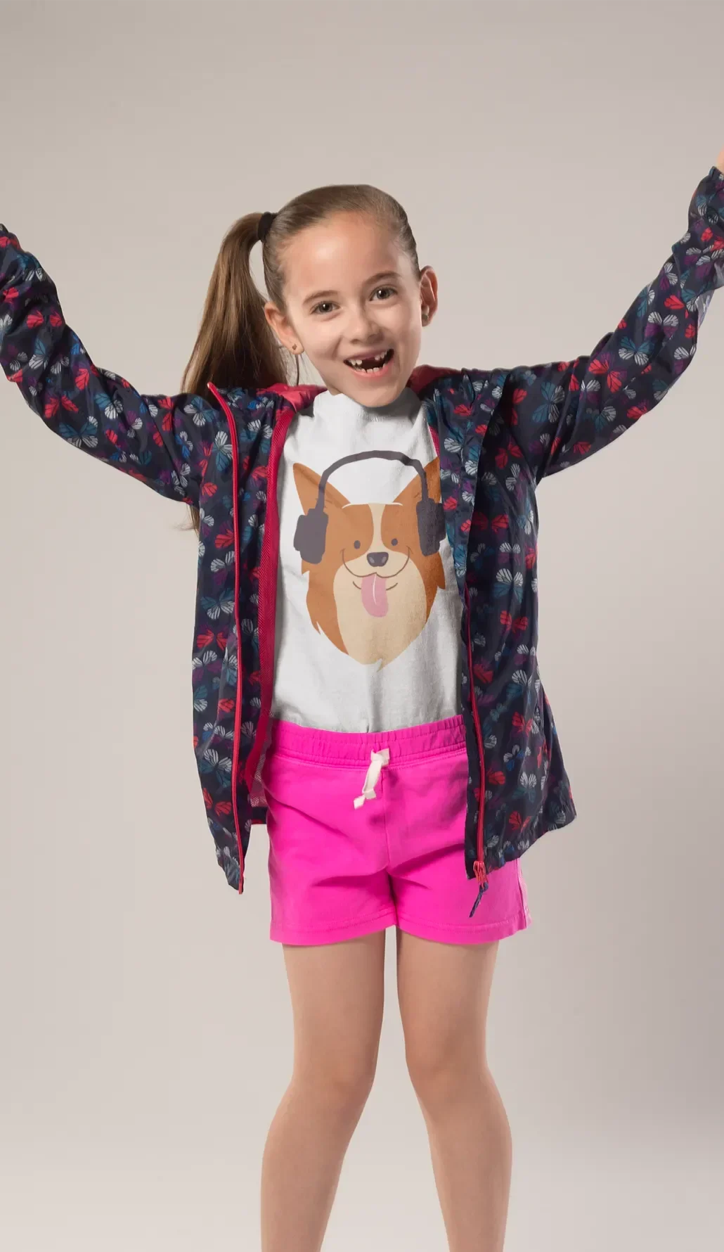 Camiseta Gráfica con Perro DJ - Diversión