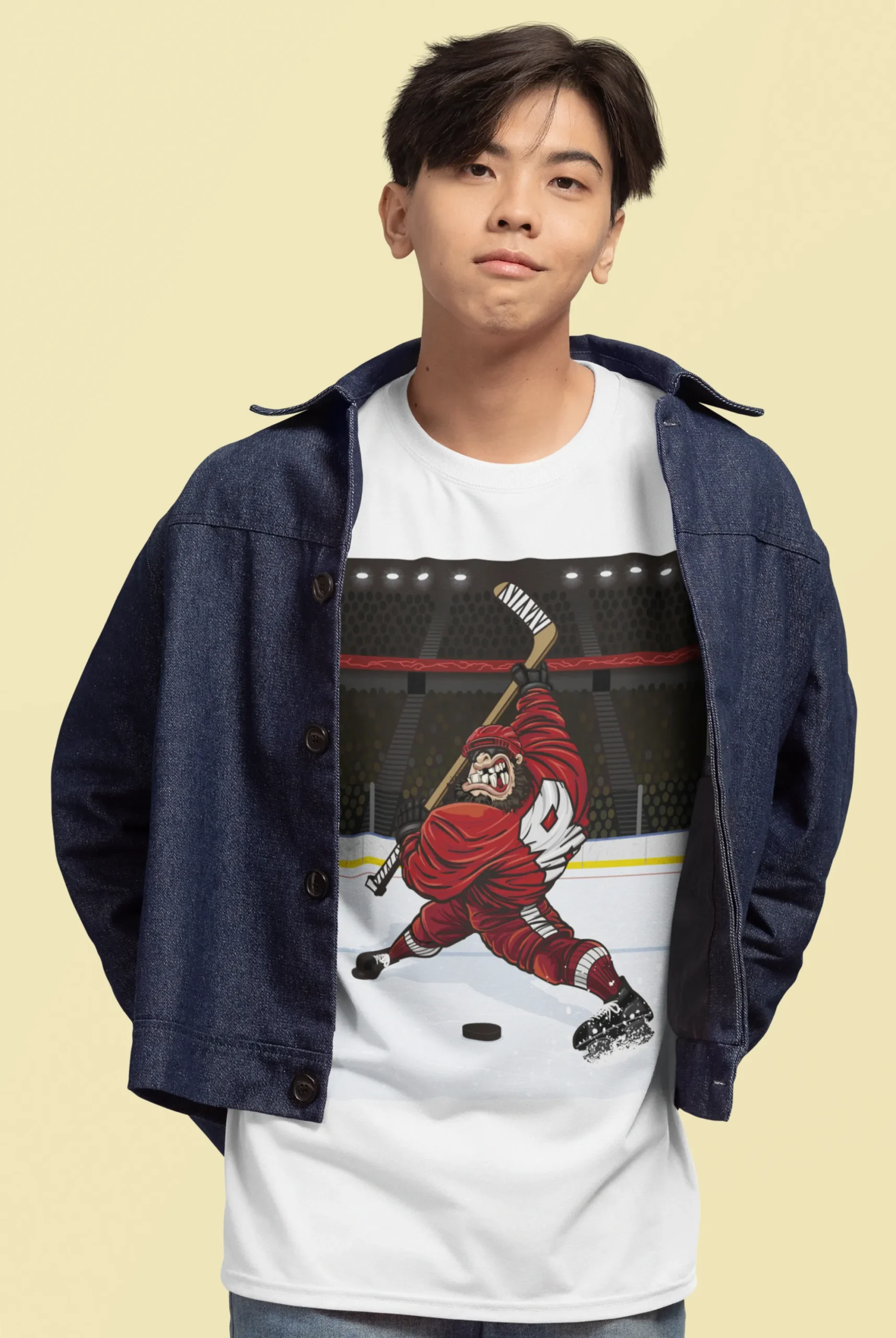 Camiseta de Jugador de Hockey de Gorila