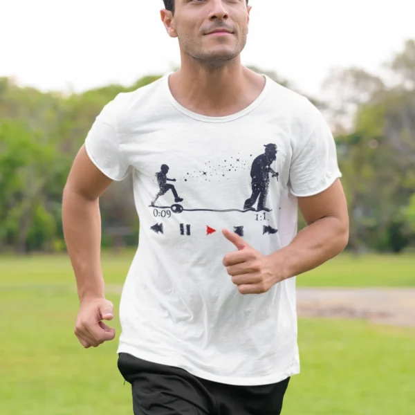 Camiseta Envejecimiento "Play Button"