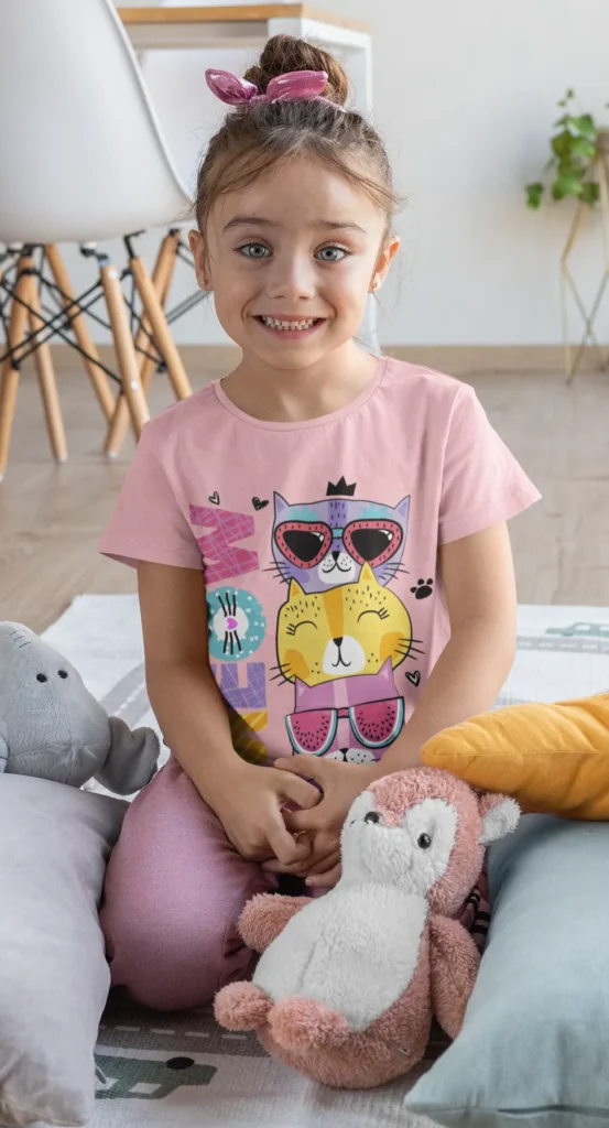 Camiseta 'Cool Cats' infantil con gatos