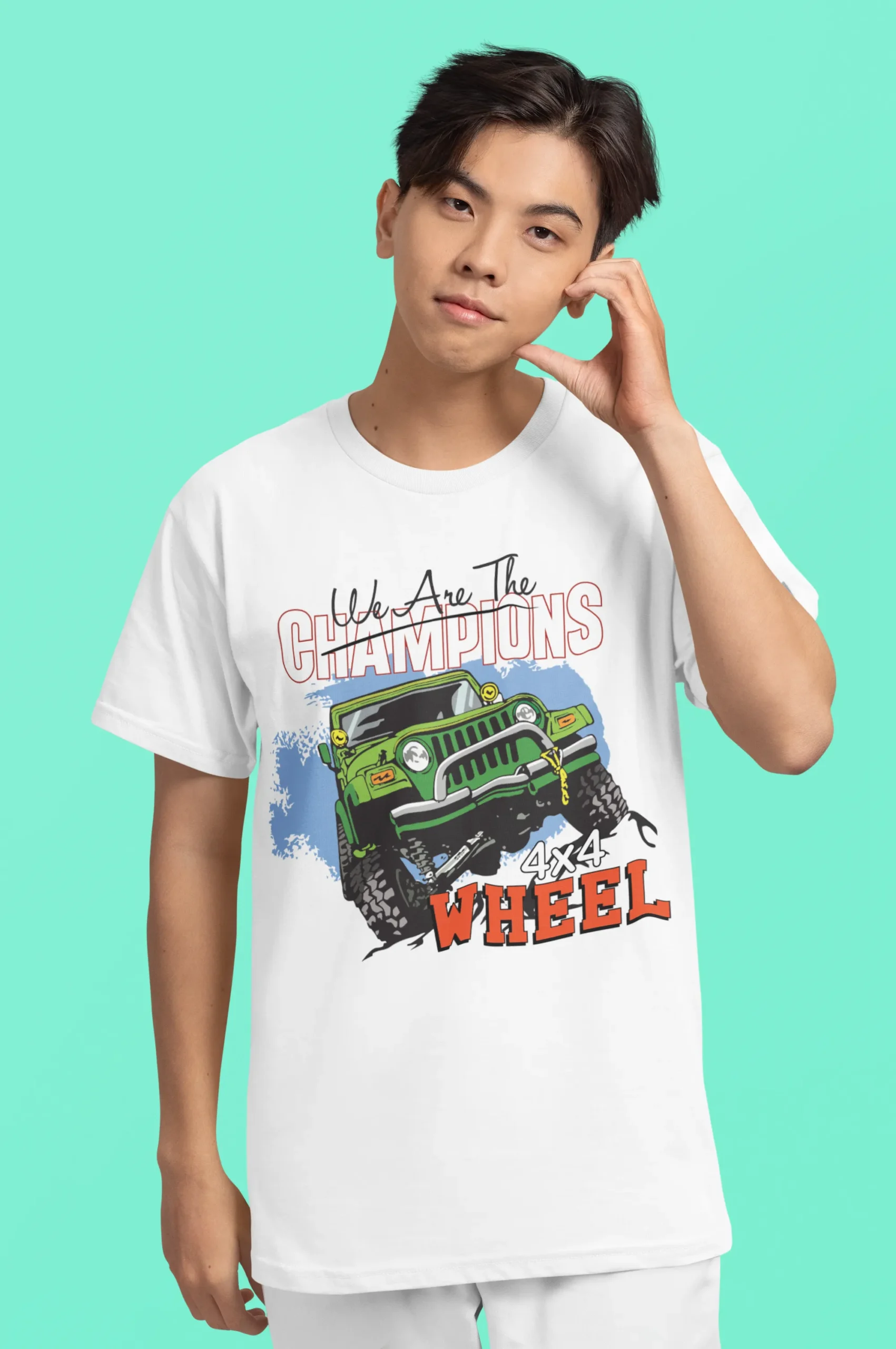 Camiseta de Jeep "We Are The Champions" 4x4