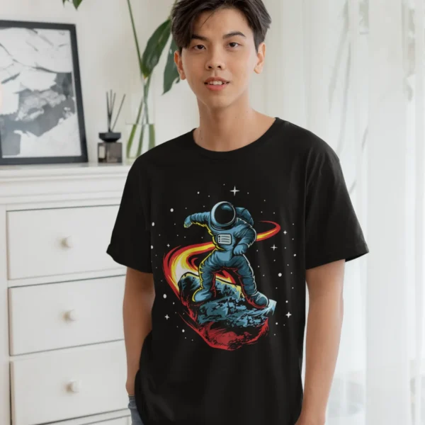 Camiseta de Astronauta en Meteorito