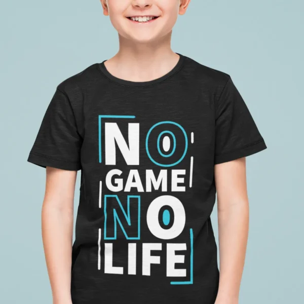 Camiseta con Frase "No Game, No Life"