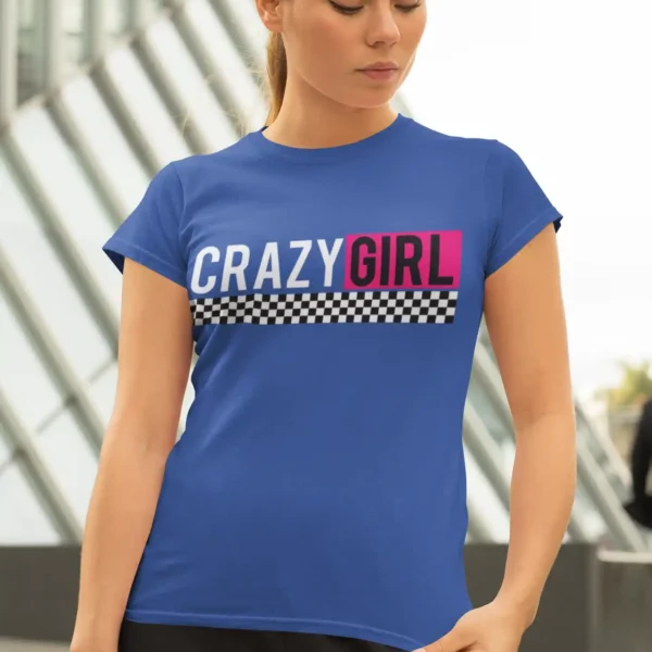 Camiseta "Crazy Girl" Estilo Urbano