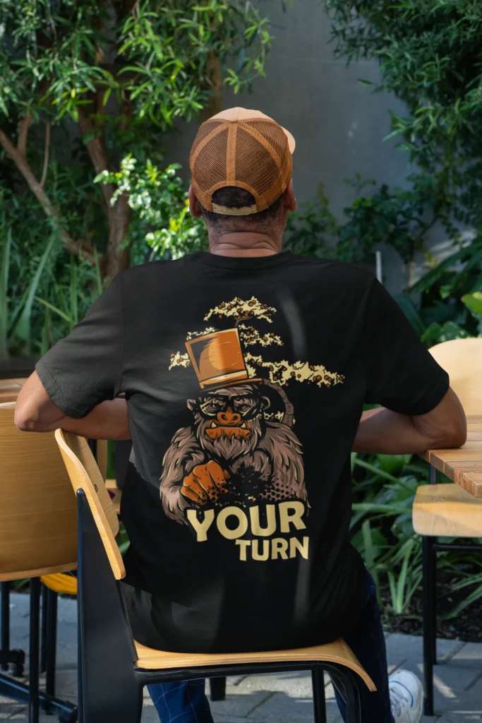 Camiseta Gorilla King - Diseño Trasero Urbano