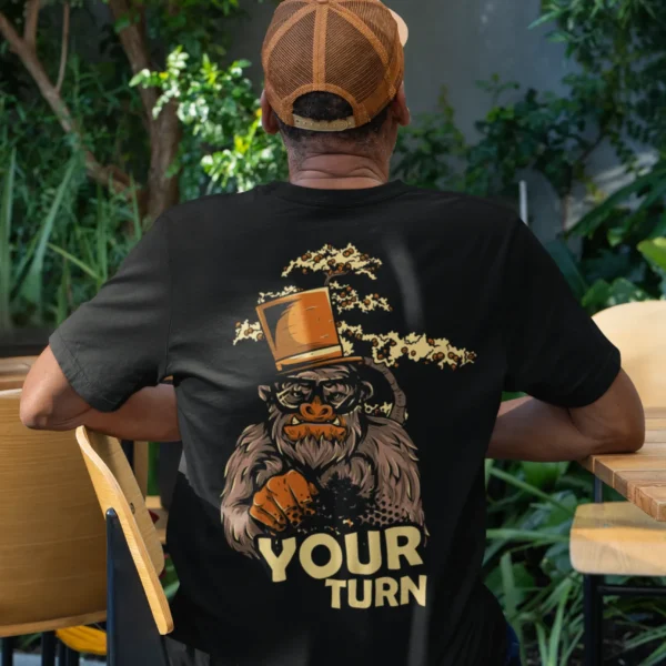 Camiseta Gorilla King - Diseño Trasero Urbano