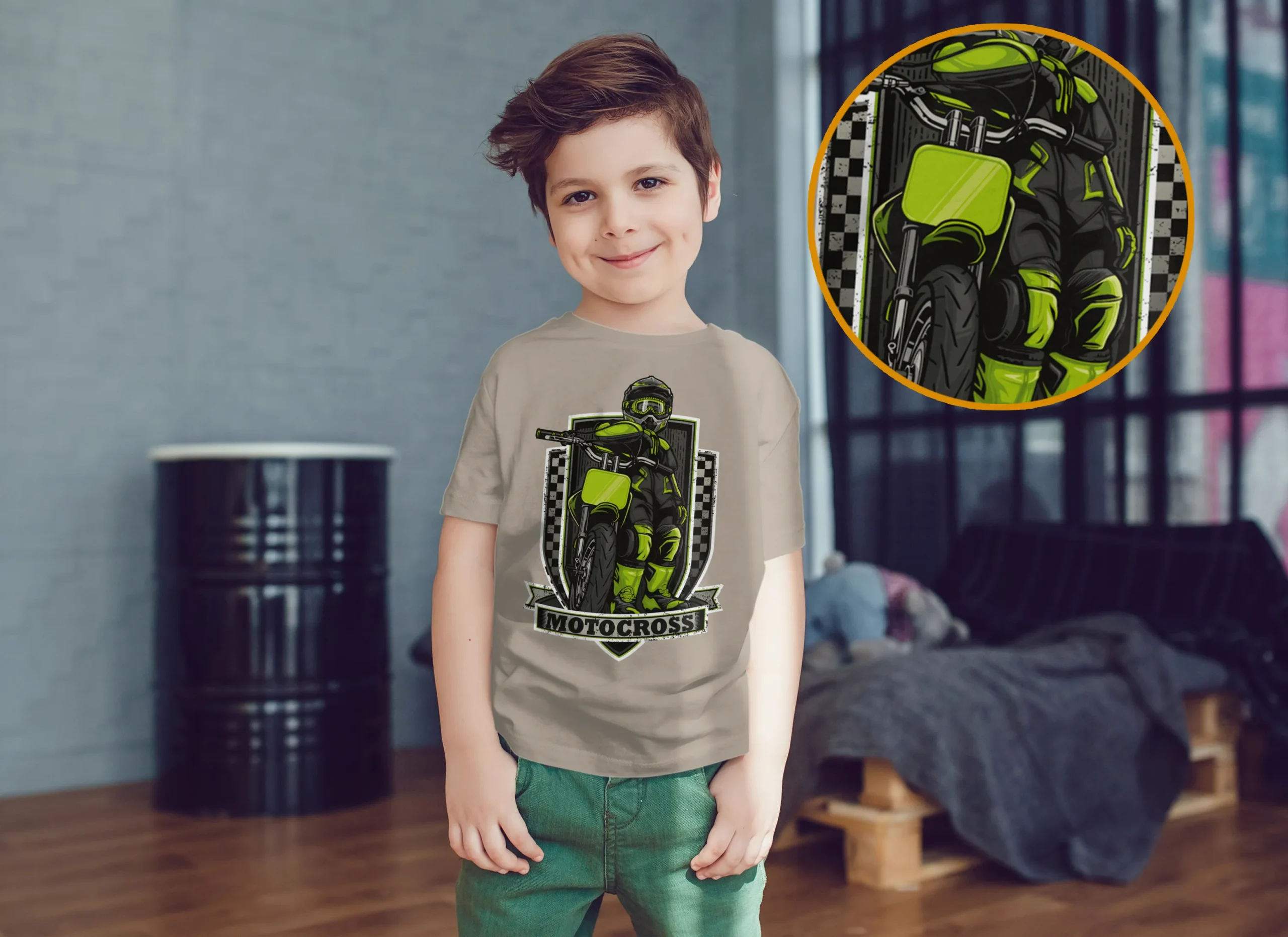 Camiseta de Motocross con Diseño Deportivo