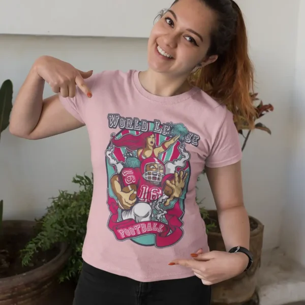 Camiseta "World League Football" Diseño Vintage