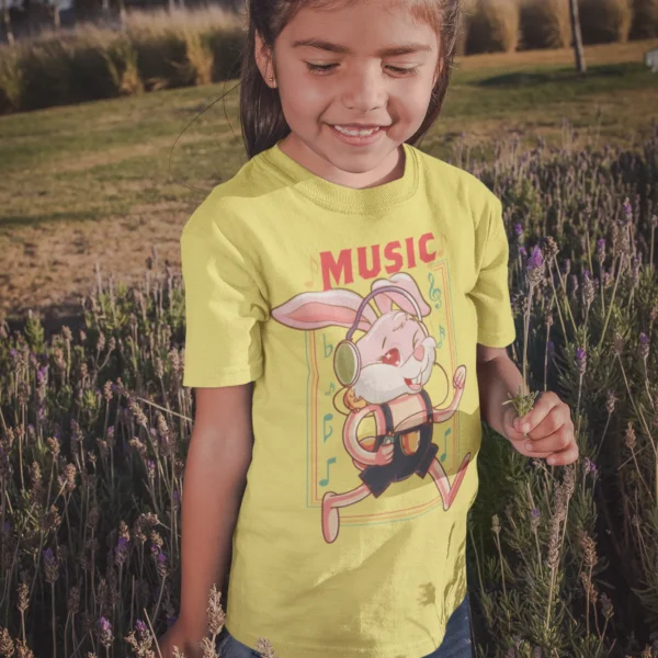 Camiseta 'Music Bunny' conejo y audífonos