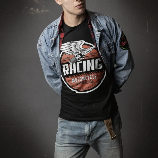 Camiseta Racing - Moto Vintage Estilo Retro