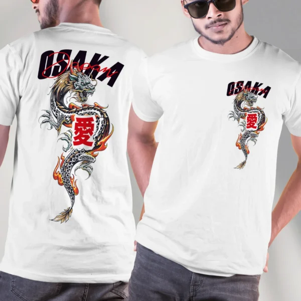 Camiseta Dragón Japonés - Diseño Osaka Estilo