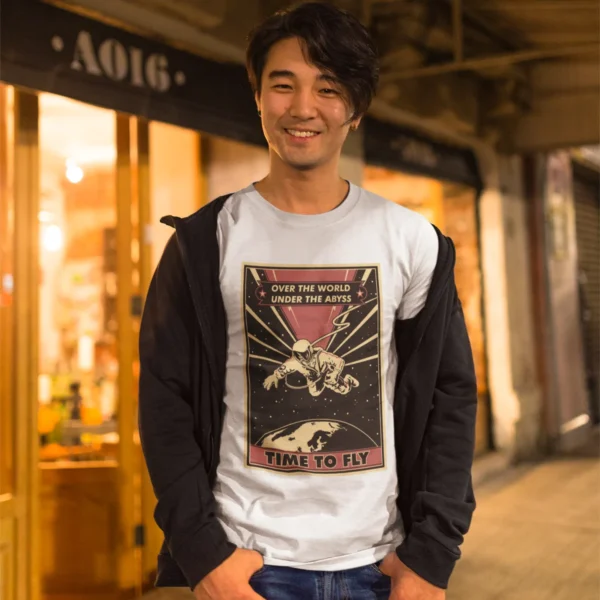 Camiseta Espacio Retro Viaje al Cosmos Vintage