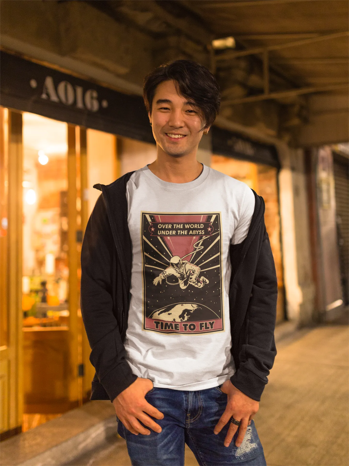 Camiseta Espacio Retro Viaje al Cosmos Vintage