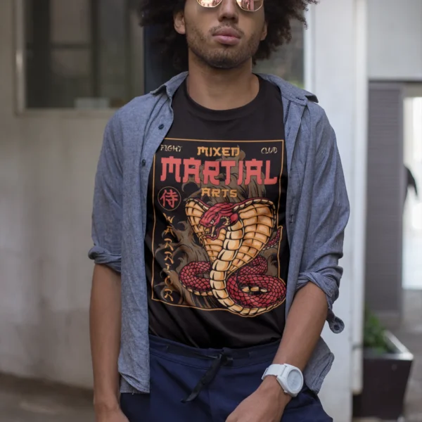 Camiseta Artes Marciales - Cobra y Samurai