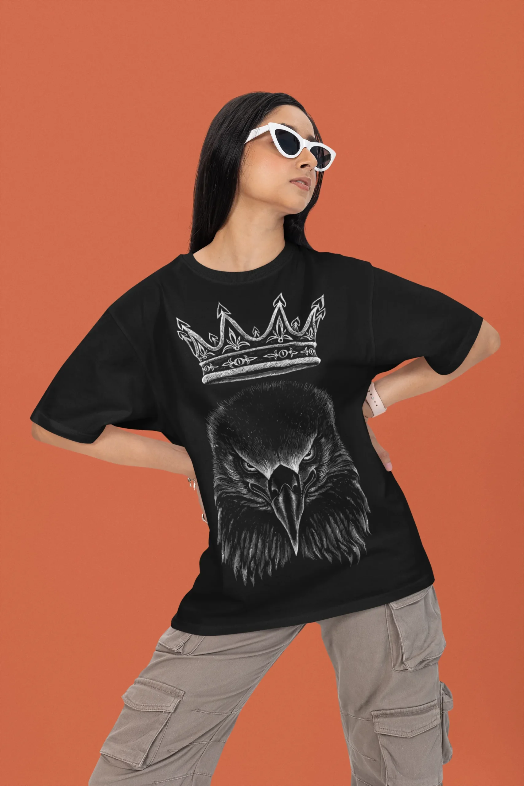Oversize Águila Corona King Attitude Streetwear