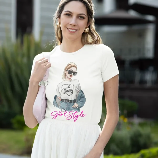 Camiseta Diseño "Girl Style" con Estilo Urbano