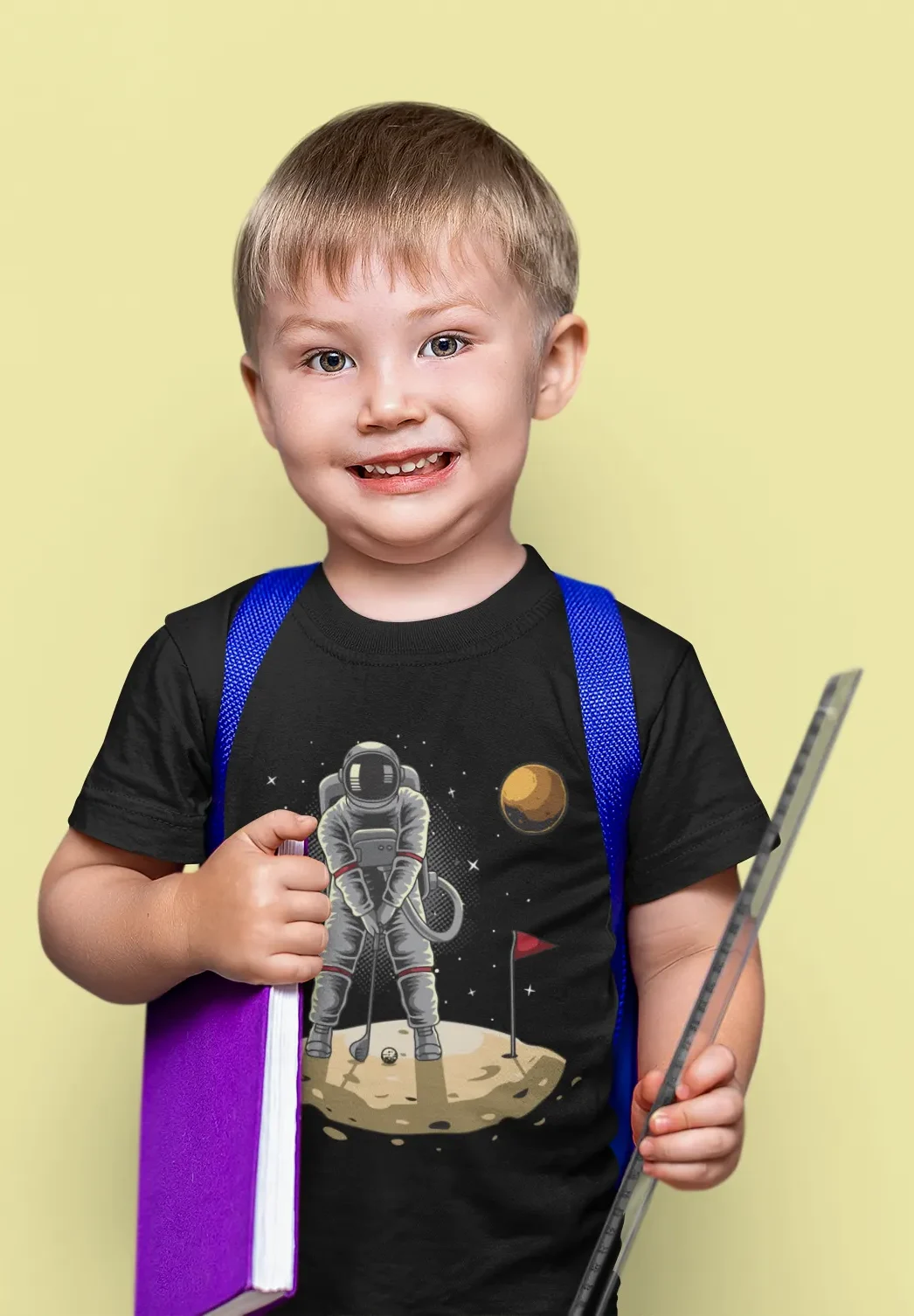 Camiseta Astronauta Golf Espacial Deporte