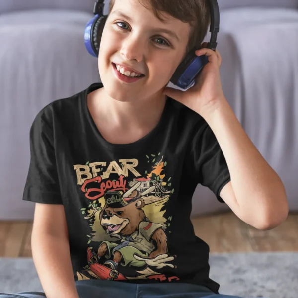 Camiseta Oso Scout Aventura Explorador Montaña