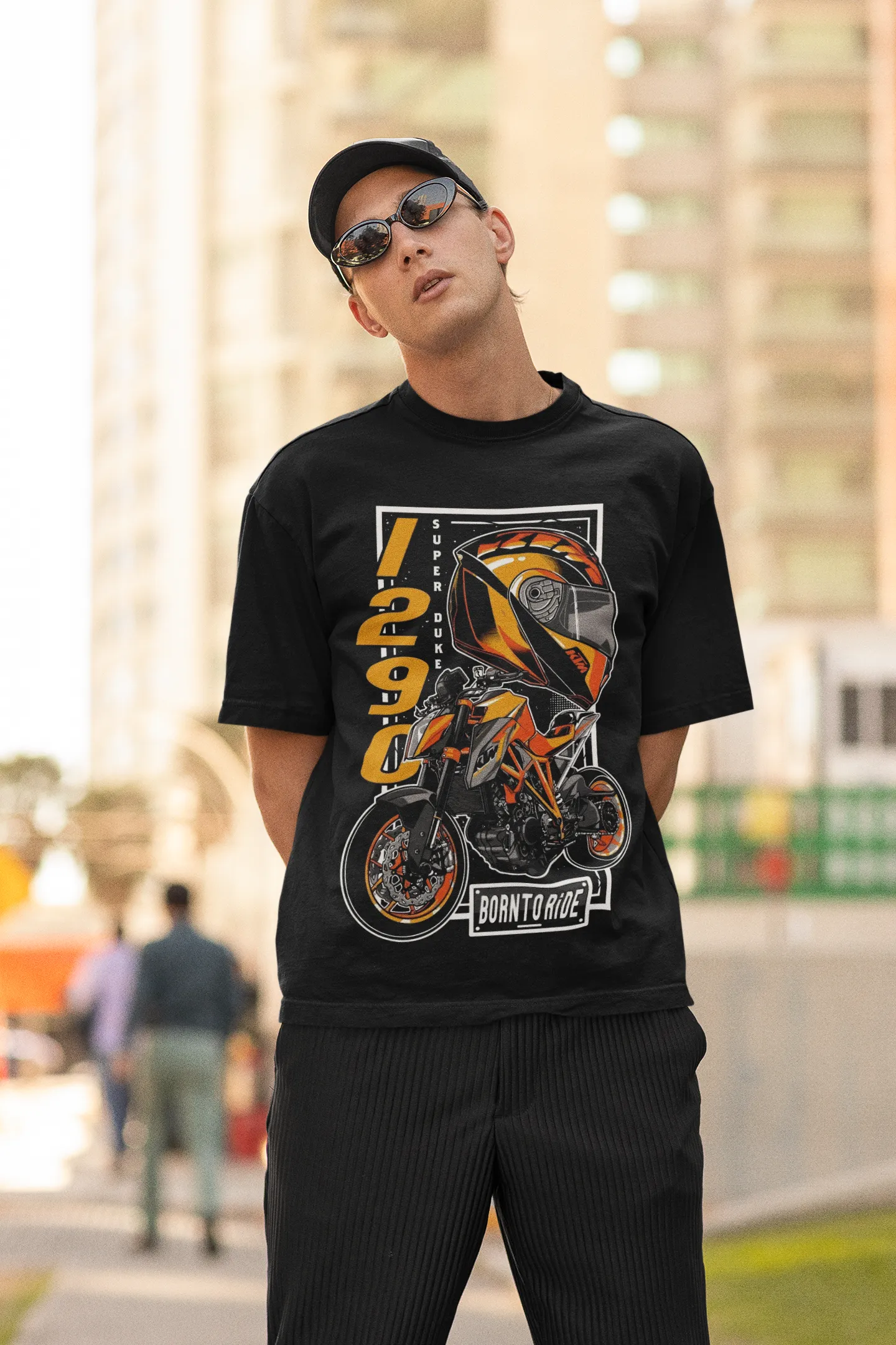 Oversize Biker Superbike Moto "Born to Ride"