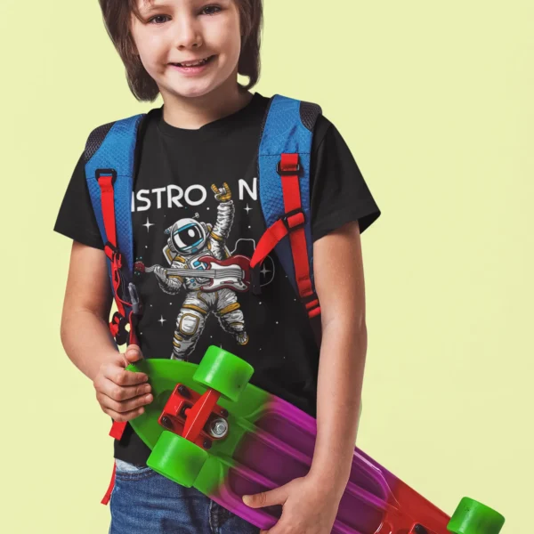 Camiseta Astronauta Skater Monopatín Espacial