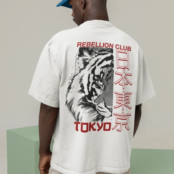 Oversize Tigre Rebelión Tokio Japón Streetwear