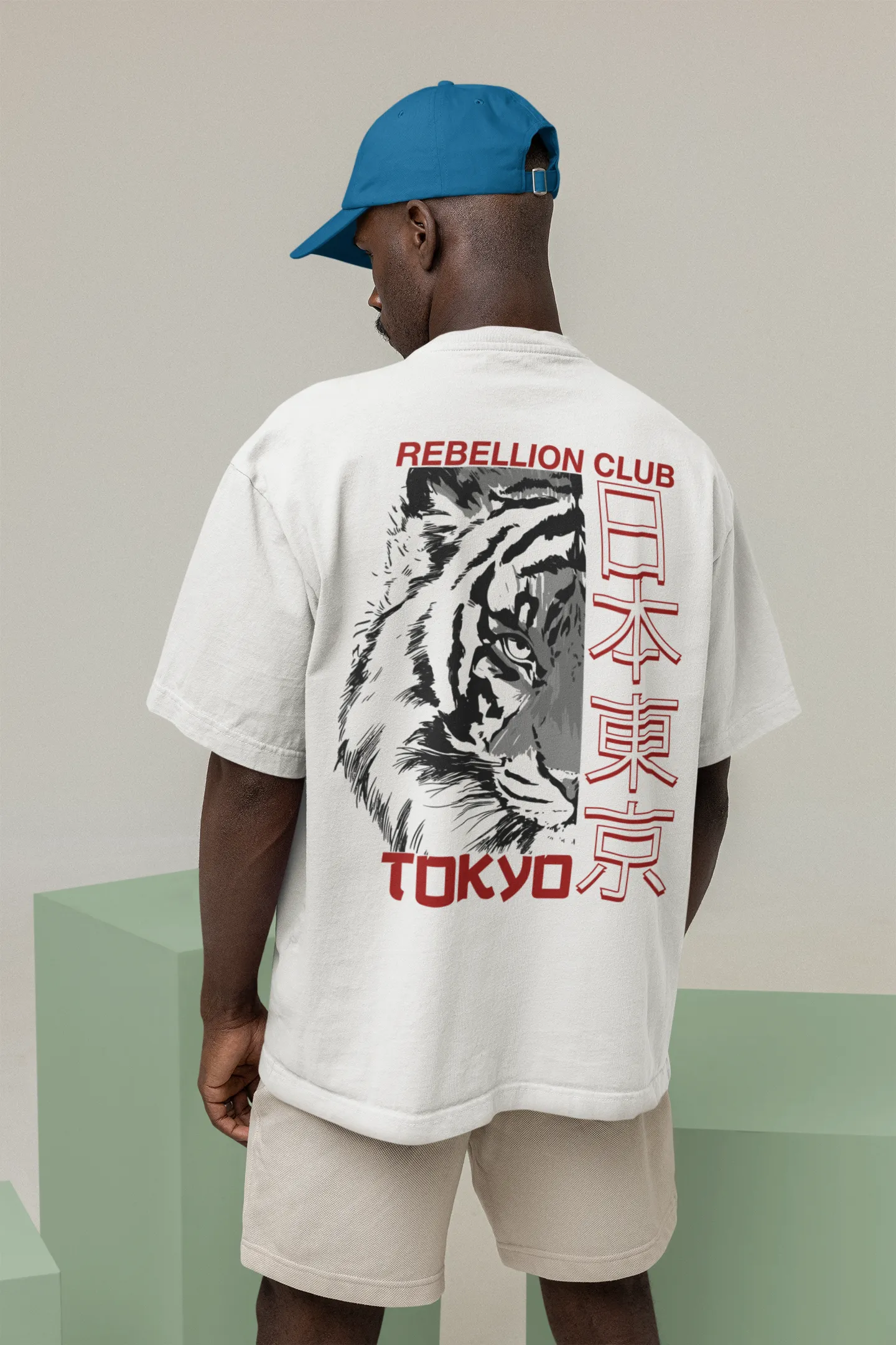 Oversize Tigre Rebelión Tokio Japón Streetwear