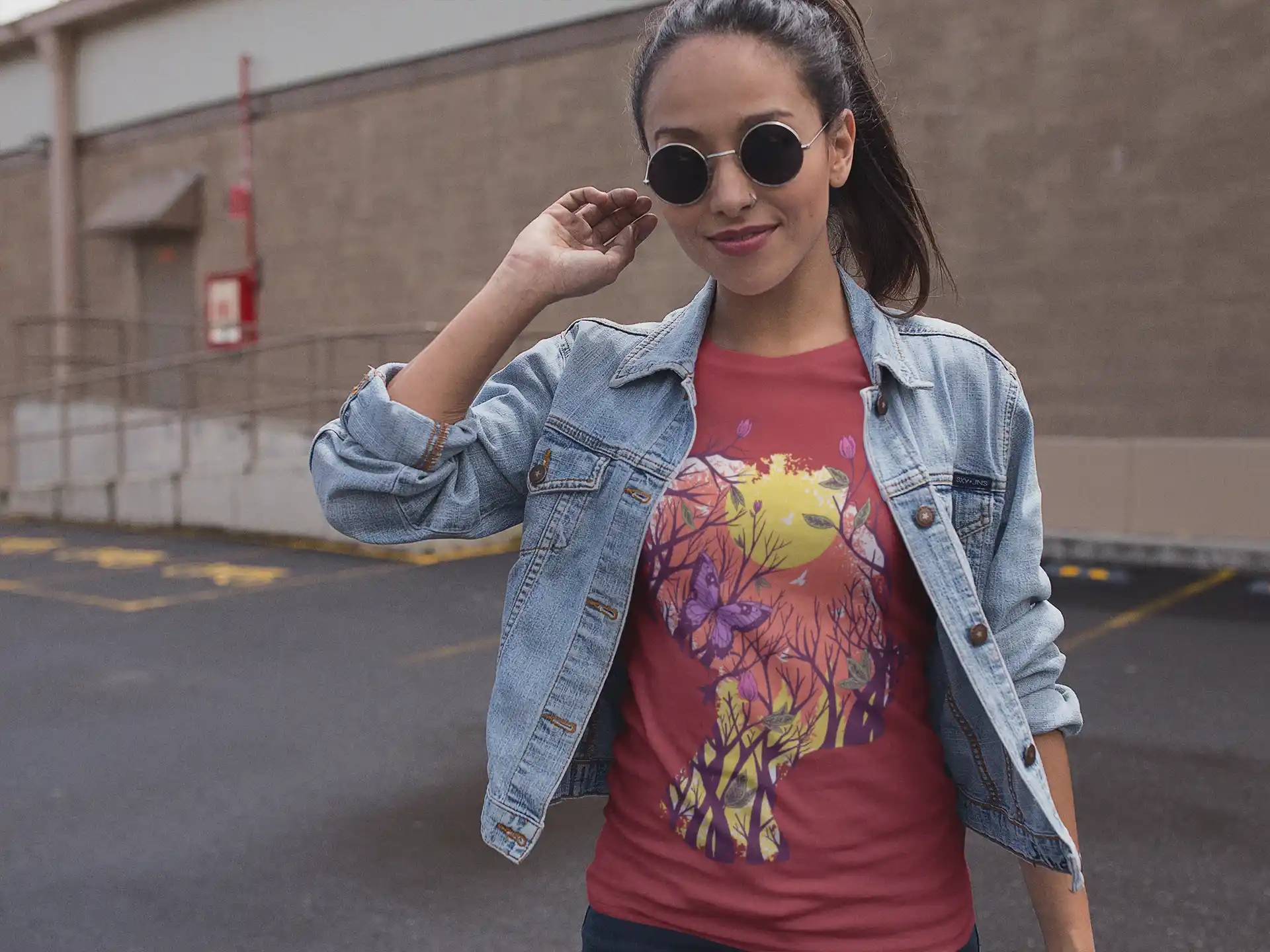 Camiseta "Silueta Natural" Artístico