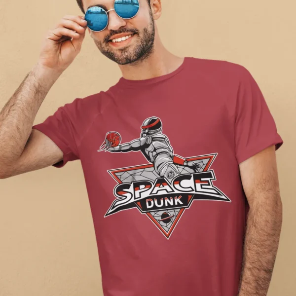 Camiseta "Space Dunk" - Baloncesto y Espacio