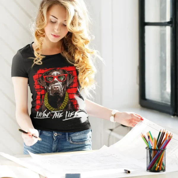 Camiseta Dog Livin' the Life - Estilo Urban