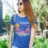11669_83_11zon Camiseta Beach Flamingos - Tropical de Verano