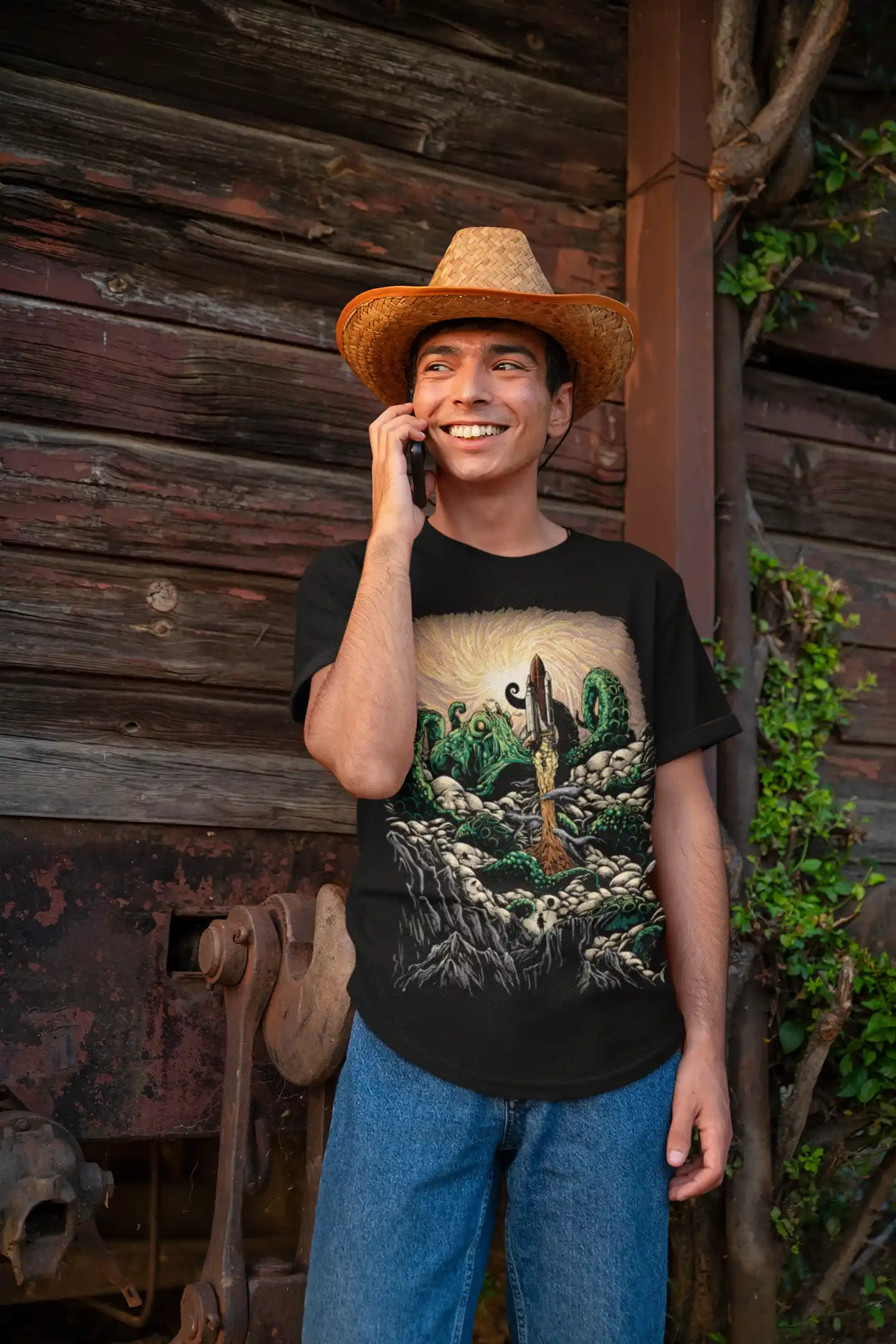 Camiseta Tentáculos y Espada - Fantasía Épica