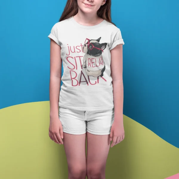 Camiseta perro divertido y frase motivadora