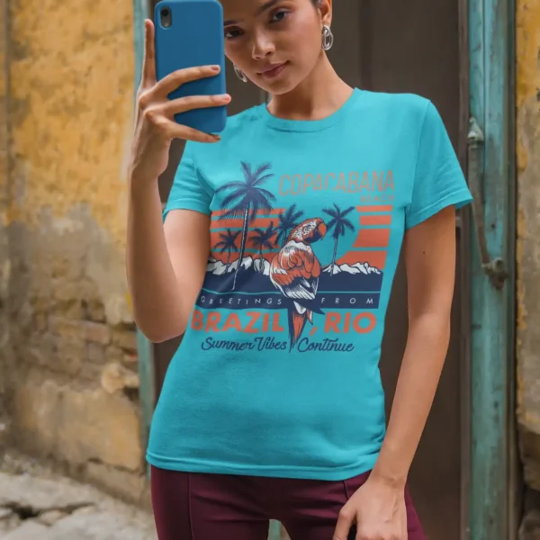 Camiseta 'Copacabana' - Verano y Estilo Retro