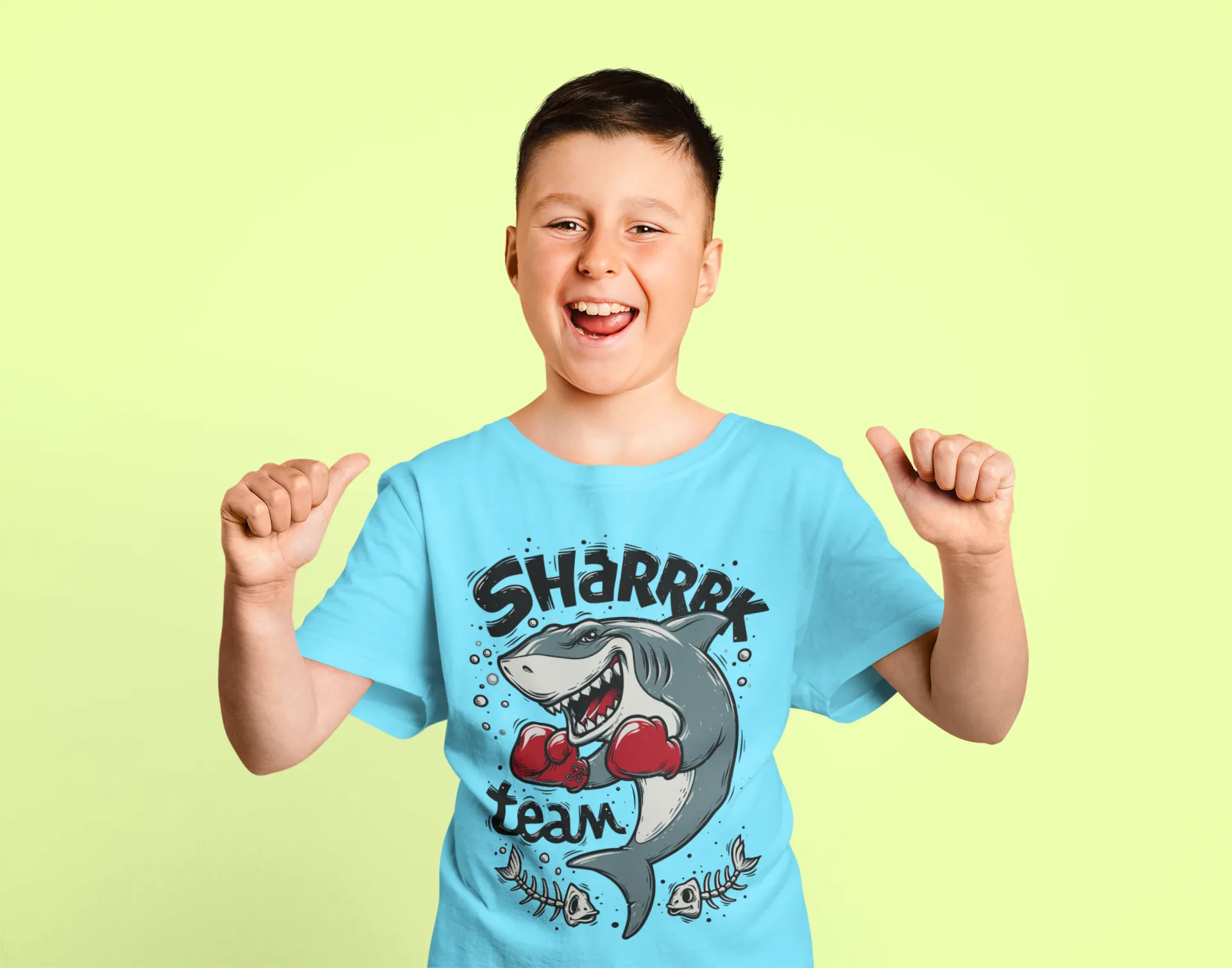 Camiseta Tiburón Boxeador SHARK Team Divertido