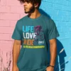 11930 (3) Camiseta "Life Love Ride" Urbano BMX Extremo