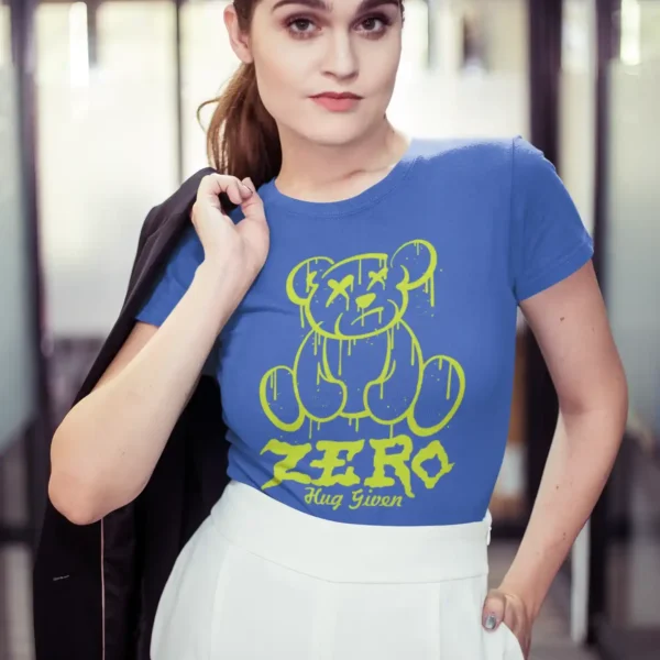 Camiseta 'ZERO Hug Given' Oso Graffiti Urbano