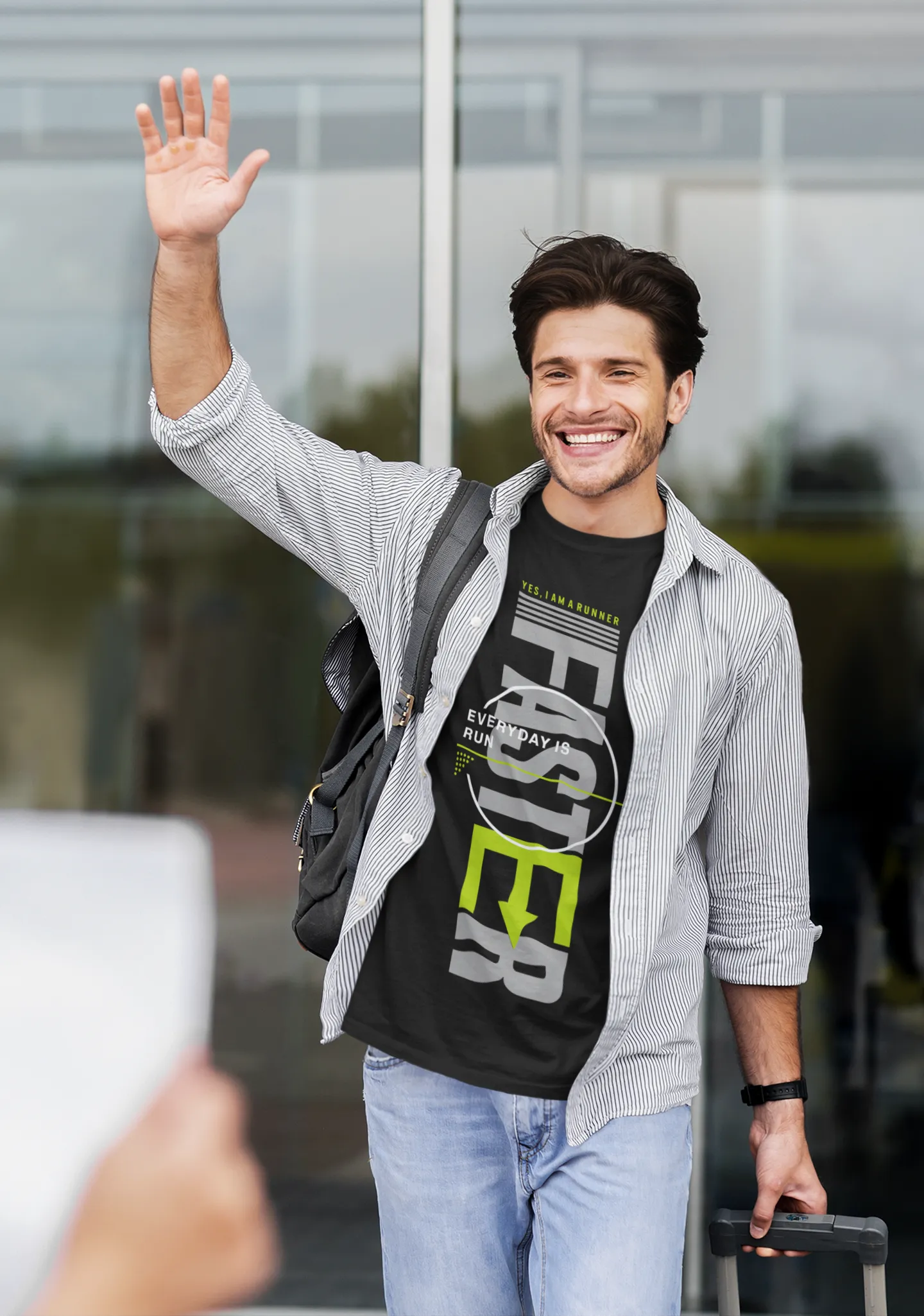 Camiseta "Faster" Running y Estilo Deportivo