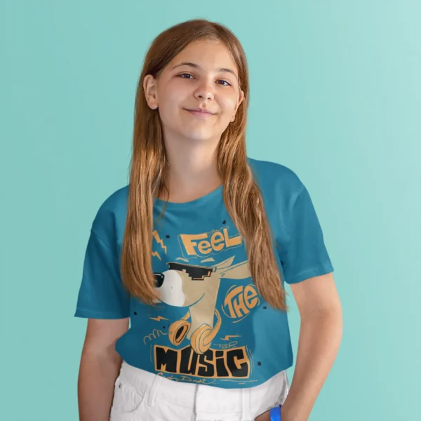 Camiseta de Ciervo DJ "Feel the Music"