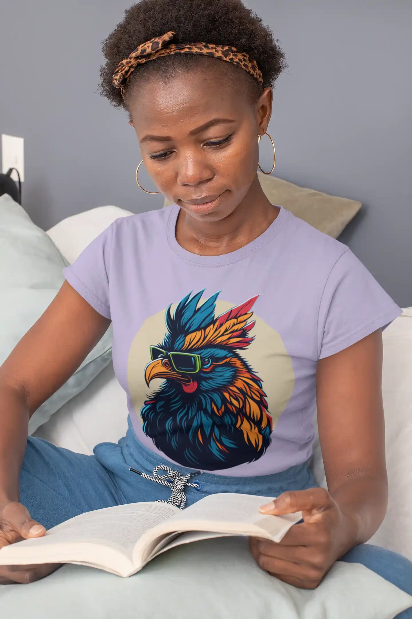 Camiseta Casual "Gallo Cool" Diseño Exclusivo