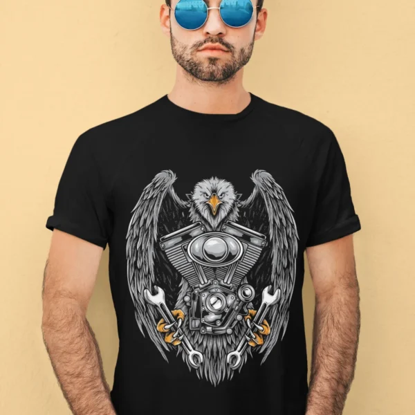 Camiseta Águila Biker - Motor y Estilo de Calle