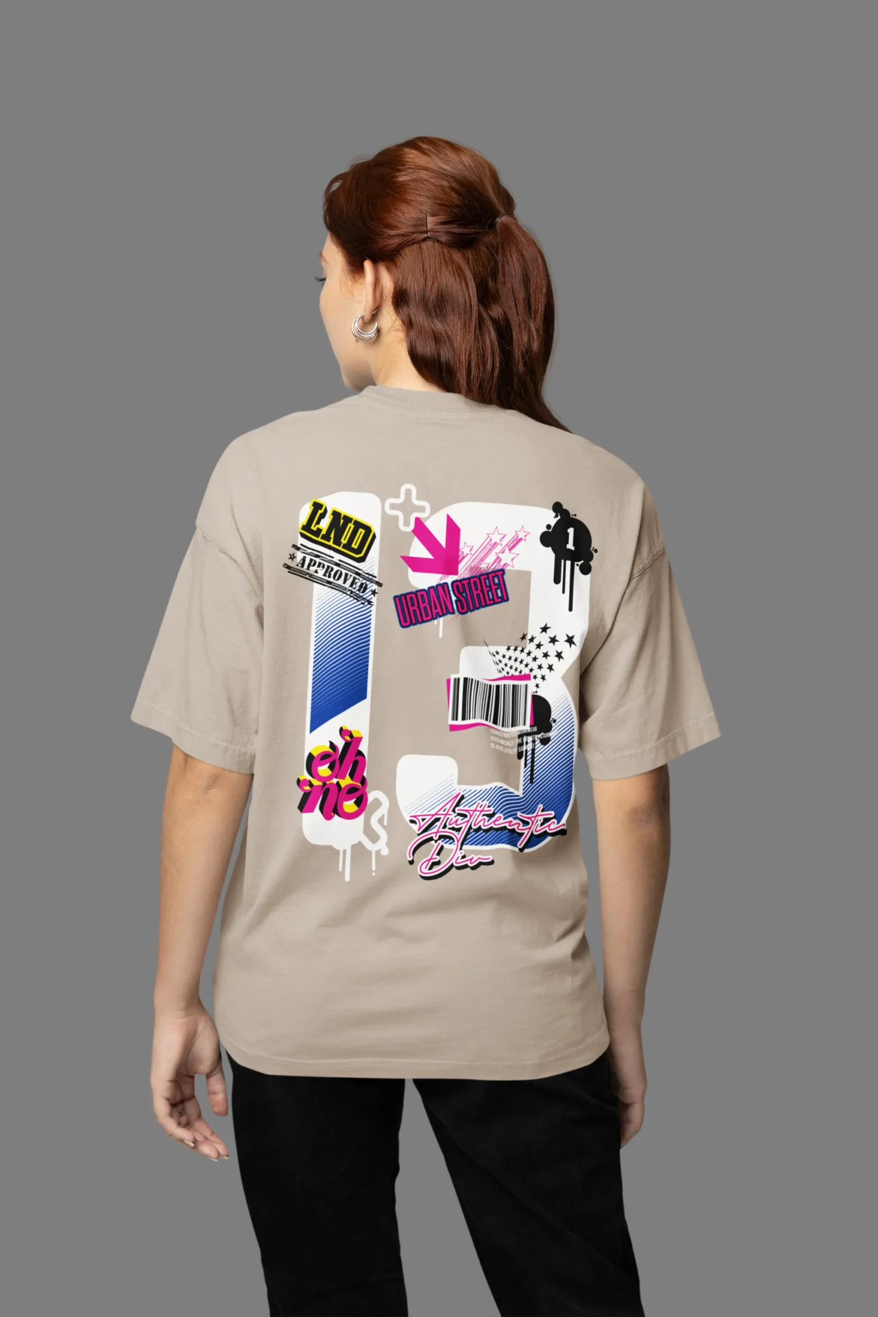 Oversize Estilo Urbano Número 13 LND Streetwear