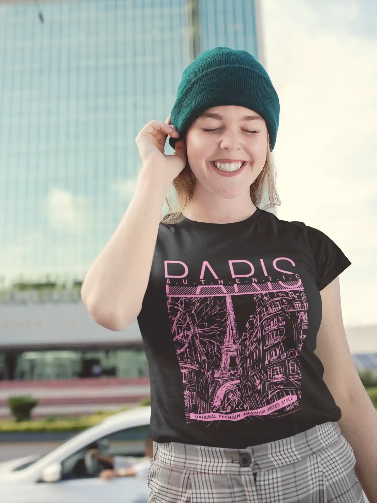 Camiseta Estilo Urbano "Paris Authentic"