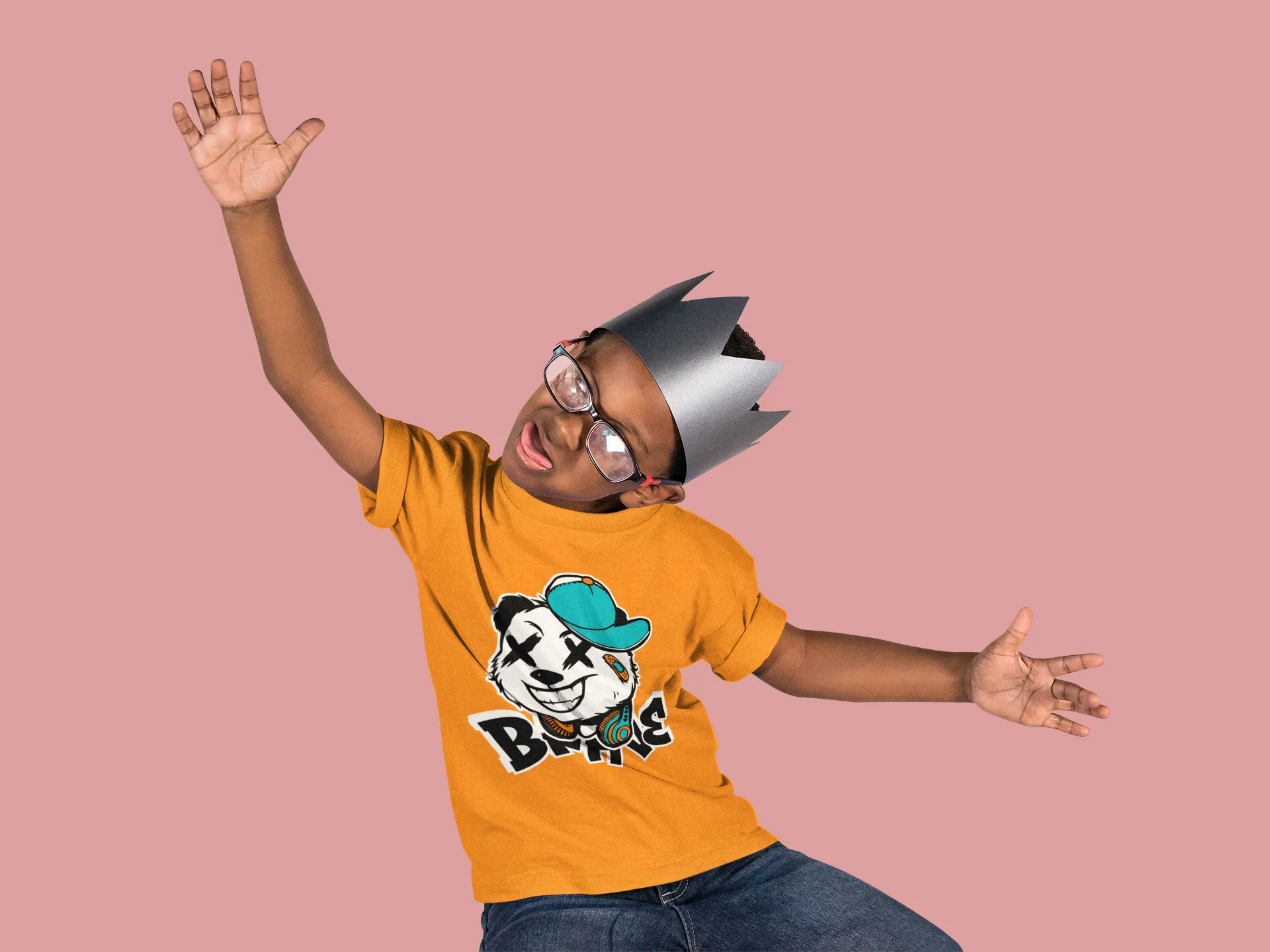 Camiseta Panda Estilo Urbano Gorra Cool