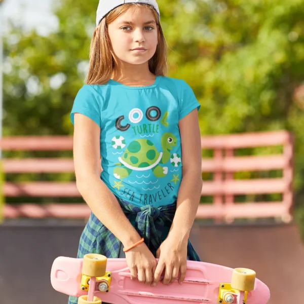 Camiseta de Tortuga "Cool Sea Traveler"