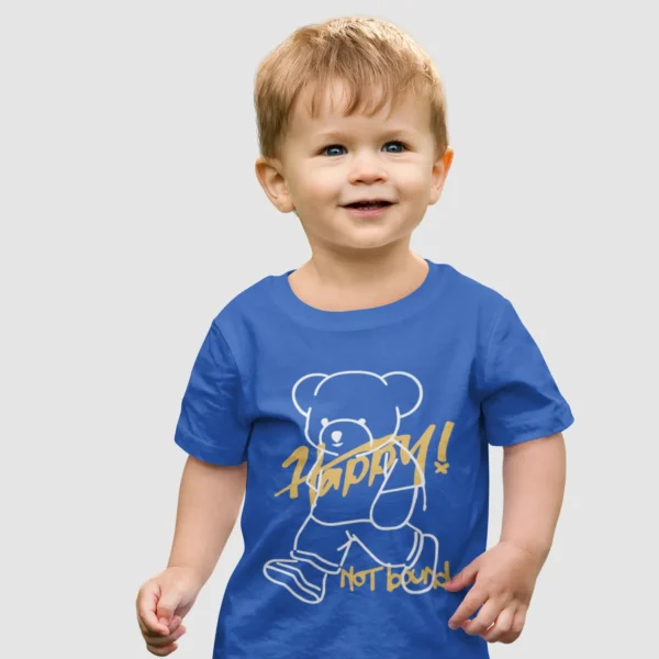 Camiseta Oso "Happy Not Bad" Estilo Único
